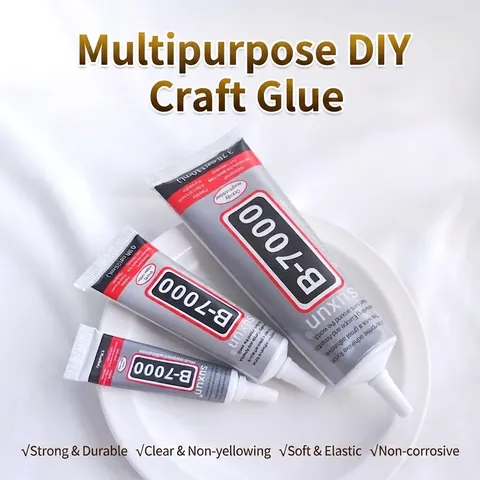 B7000 Multi Purpose Jewelry Glue Clear High Viscosity Adhesive For DIY Craft Stone Setting Jewelry Repair Transparent Glue With Needle Tip