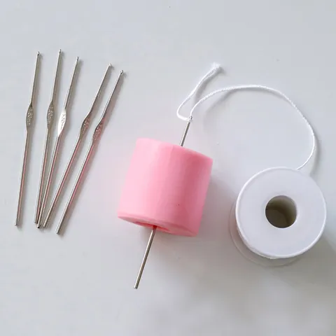 Stainless Steel Crochet Hooks Set DIY Scented Candle Making Tools Wax Wick Perforation Hook Needle Silver DIY Craft Tools