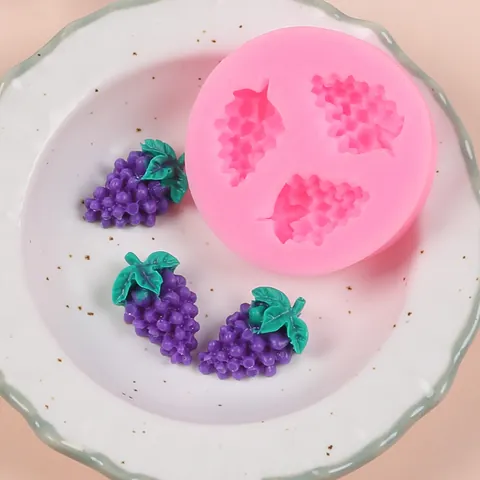 Fruit Shape Silicone Fondant Mold Strawberry Pineapple Grape Orange Cake Mold DIY Baking Tools Chocolate Candy Clay Mold