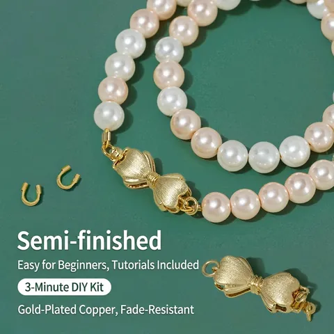 Handgefertigtes DIY Schmuckherstellung Starter Kit 14K Goldgefüllter Herzverschluss Stahldraht Zange Für Armband Halskette Zubehör