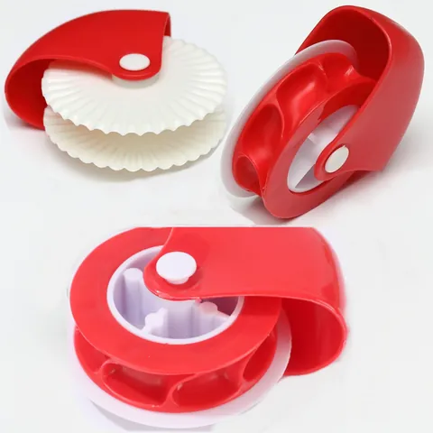 Stainless Steel Pizza Cutter Pastry Roller Wheel Dough Cutting Tool For Baking Multifunctional Homemade Rolling Cutter For Kitchen Bakery Tools