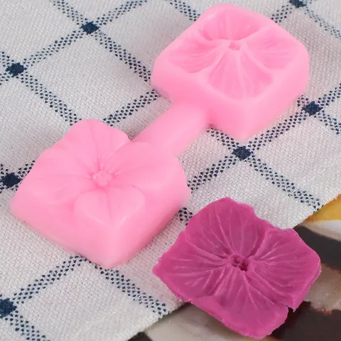 Petal Leaf Butterfly Fondant Silicone Veiner Mold 3D Double Sided Pressing Cake Dessert Decorative Baking Tool Mold