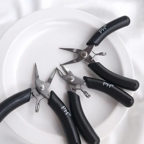 Stainless Steel Jewelry Pliers Beading Wire Wrapping Tool Needle Nose Round Nose Diagonal Cutting Pliers Hand Tool
