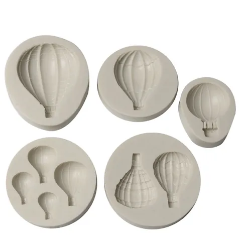 Hot Air Balloon Silicone Mold For Cake Decorating Chocolate Fondant Candy Baking Tool Gray Heat Resistant Kitchen Gadget