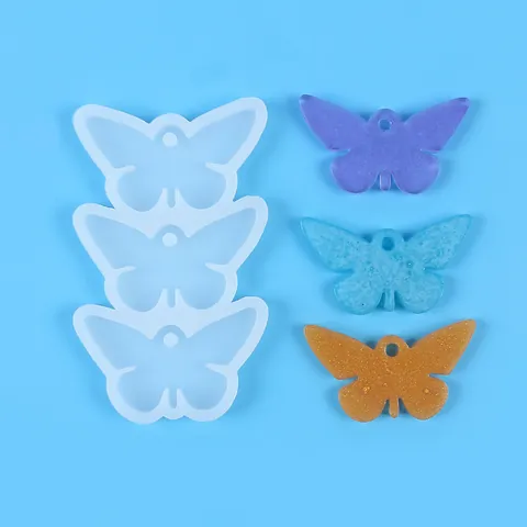 DIY Butterfly Silicone Resin Mold For Keychain Pendant Jewelry Making Craft Handmade Butterfly Earring Mold
