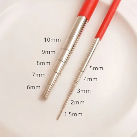 Titanstahl Drahtwickelstab Fünfstufiger Durchmesser Drahtspulenstab Für Schmuckherstellung DIY Handarbeit Kupferdraht-Styling-Stab