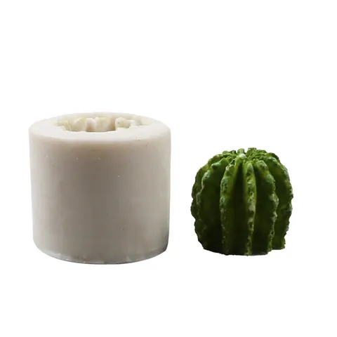 Mini Molde de Silicona Planta Suculenta DIY Cactus Pastel Fondant Herramienta Decoración Panadería Chocolate Jabón Artesanal