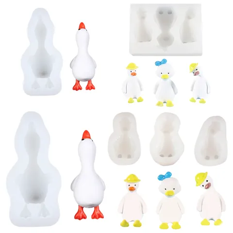 3D Lazy Duck Silikonform Für Mousse Kuchen Gips Aromatherapie Diy Handwerk Squishy Werkzeuge Haus Küche Backen