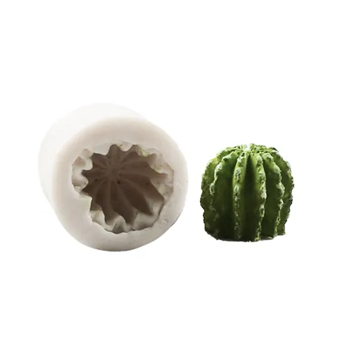 Mini Molde de Silicona Planta Suculenta DIY Cactus Pastel Fondant Herramienta Decoración Panadería Chocolate Jabón Artesanal