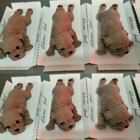 3D Realistic Dog Silicone Cake Mold Shar-Pei Pug French Bulldog Shape Silicone Mousse Ice Cream DIY Baking Mold Tools