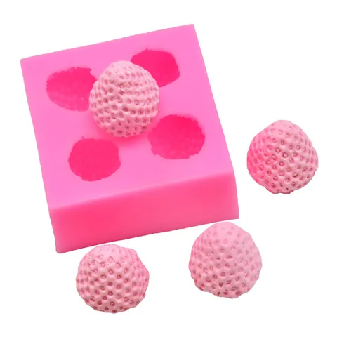 Simulation Erdbeere Silikonform Für DIY Fondant Schokolade Kuchen Dekoration Fruchtform Duftkerze Gipsform