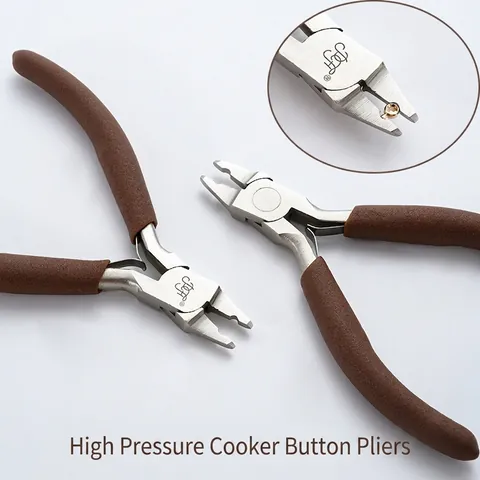 Carbon Steel Jewelry Pliers Non-slip Handle Crimping Tool For Beading Positioning Beads Snap Buttons DIY Jewelry Making Tool