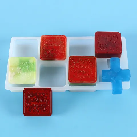 DIY Silicone Stamp Mold For Resin Crafting Flower Vine Pentagram English Letters Creative Handmade Soap Candle Making Mold