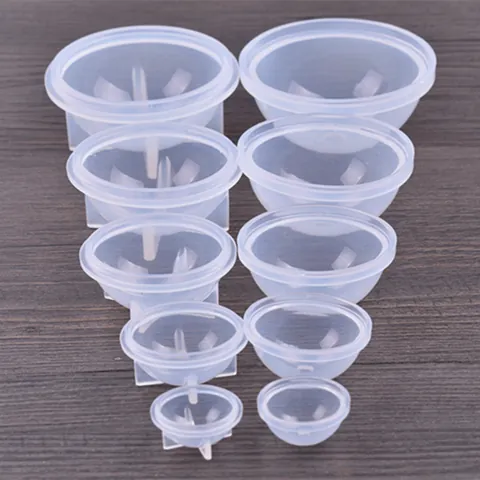 Modern Minimalistisch DIY Sphärische Silikonform Für Harzguss Hohe Spiegelfläche Kugel Ornament Dekoration Planet Handwerk Werkzeug