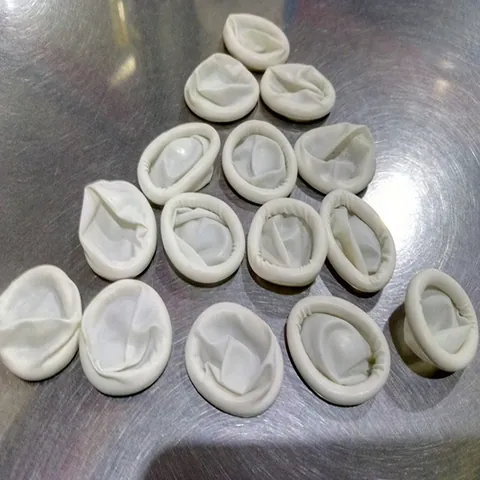 Disposable Silicone Protective Finger Cots White Powder Free For Beauty Manicure Electronic Repair Work Finger Sleeves