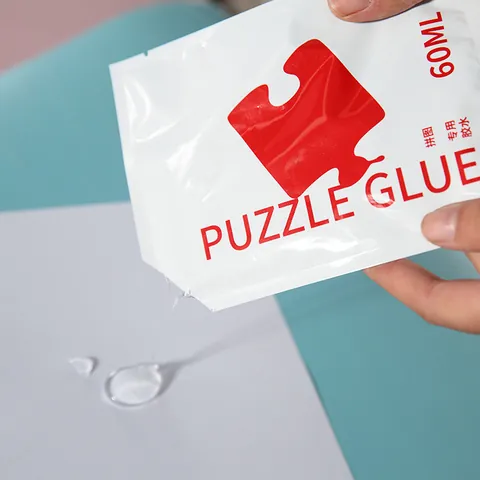 Transparentes PVA Puzzle Kleber Set Mit Spatel Für Puzzle Fixierung Und Glanzverbesserung Beutel Klarer Klebstoff