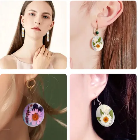 Silicone Geometric Jewelry Mold Resin Casting Mirror Surface DIY Earring Pendant Necklace Mold Handmade Jewelry Making Tools