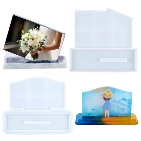 DIY Silicone Resin Mold For Casting Photo Frame Hotel Signboard Ornament Crystal Drip Glue Handmade Craft Making Supplies Home Decor