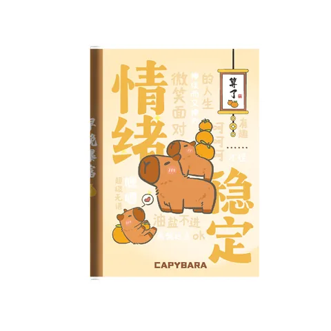 Taccuino a Fumetti Capibara Panda Portatile 64k Copertina Morbida Con Custodia Protettiva in EVA Protezione Occhi Tascabile