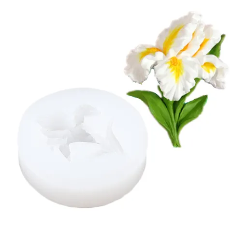 Flower Silicone Mold For Aromatherapy Plaster Car Air Vent Fragrance Stone Hydrangea Hibiscus Frangipani DIY Cake Decorating Baking Mold