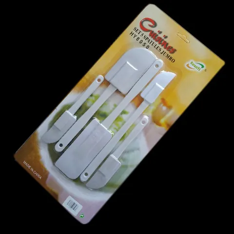Plastic Baking Scraper Set Dough Cutter Cream Spatula Cake Decorating Tools With Scale For DIY Chocolate Pastry Accessories