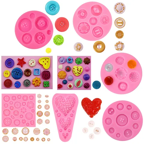 Liquid Silicone Button Heart Shape Mold For Chocolate Fondant Cake Decorating Tool DIY Handmade Baking Sugarcraft Relief Mold