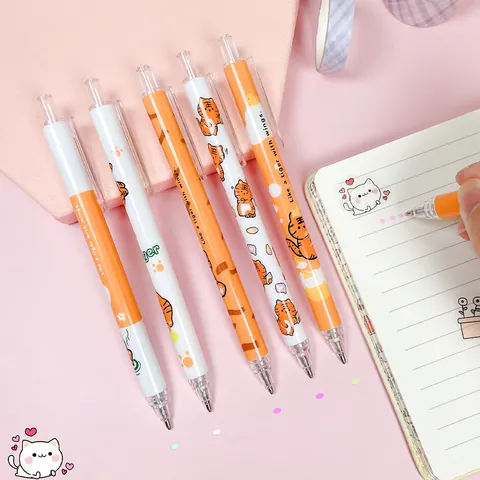 Cartoon Animal Pattern Press Type Quick Drying Glue Pen For DIY Scrapbooking Journaling Hand Account Stationery Office Supplies