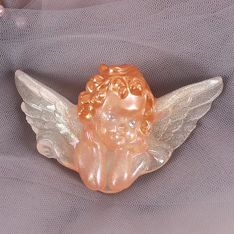 DIY Silicone Mold Angel Mermaid Mirror Surface Crystal Glue Casting Mold For Plaster Aroma Pendant Handmade Craft Tools
