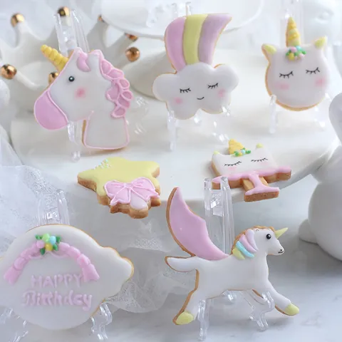 Kunststoff Einhorn Flamingo Keksausstecher Set DIY Cartoon Tier Keksform Weihnachten Tortendekoration Backwerkzeug Für Küche Party