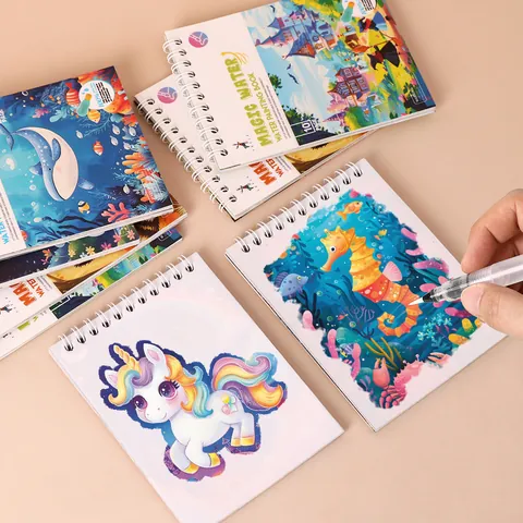 Libro di Pittura ad Acqua Magico Yuelu per Bambini Scarabocchio Riutilizzabile con Penna ad Acqua Giocattolo Educativo