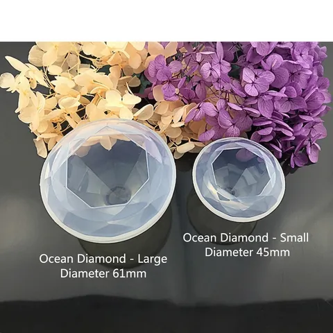 Molde de Silicona en Forma de Diamante Para Resina Epoxi de Cristal DIY Joyería Colgante Ornamento Herramientas de Fundición Suministros de Artesanía Hechos a Mano