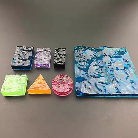 Moule en Silicone Ondulation de l'Eau DIY Pour Outils Fabrication Bijoux Résine Époxy Motif Onde d'Eau Moules Moulage Résine