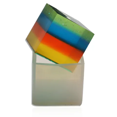 DIY Square Silicone Mold Transparent High Mirror Effect Cube Casting Mold For Resin Dried Flower Ornament Handmade Specimen Craft Tool