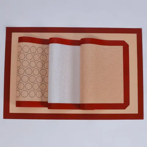 Non-Stick Silicone Baking Mat Heat Resistant Glass Fiber Oven Liner Macaron Sheet For Pastry Cookies Bread Kitchen Tools