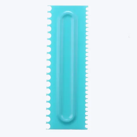 Plastic Cake Scraper Dough Icing Smoother Cream Scraper Comb Fondant Cake Edge Styling Tool DIY Baking Decorating Tool For Home Kitchen