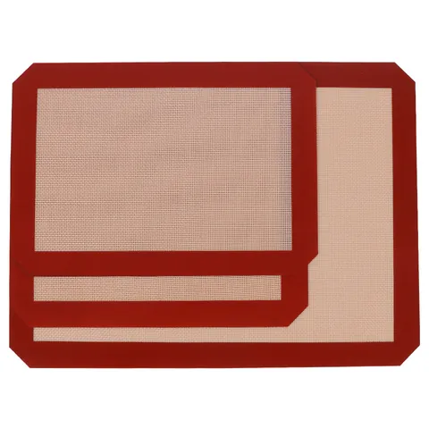 Non-Stick Silicone Baking Mat Heat Resistant Glass Fiber Oven Liner Macaron Sheet For Pastry Cookies Bread Kitchen Tools