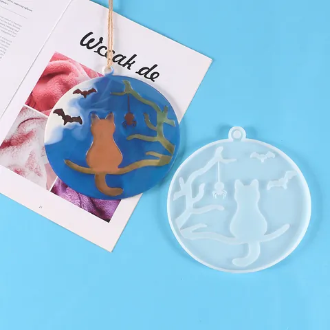 DIY Kristall Epoxidharz Silikonform Katze Schmetterling Sonnenblume Vogel Anhänger Untersetzer Deko Handwerk Schmuck Gießwerkzeug