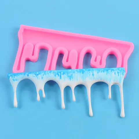 European Fairy Tale Door Window Mushroom Silicone Cake Mold Carousel Crown Water Drop Baking Plaster DIY Craft Tool