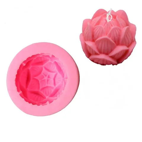 3D Καλούπι Σιλικόνης Λουλούδι Λωτού για DIY Χειροποίητο Σαπούνι Κερί Άρωμα Γύψος Εποξική Ρητίνη Διακοσμητικό Καλούπι