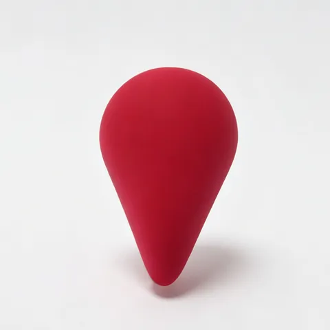 Professional Large Double-Ended Fan Shaped Makeup Sponge Deep Rose Red Hydrophilic Polyurethane Beauty Blender For Wet Dry Foundation Application