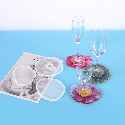 Fai Da Te Stampo In Silicone A Specchio A Nuvola Onda Irregolare Per Sottobicchiere In Resina Epossidica Decorazione Desktop