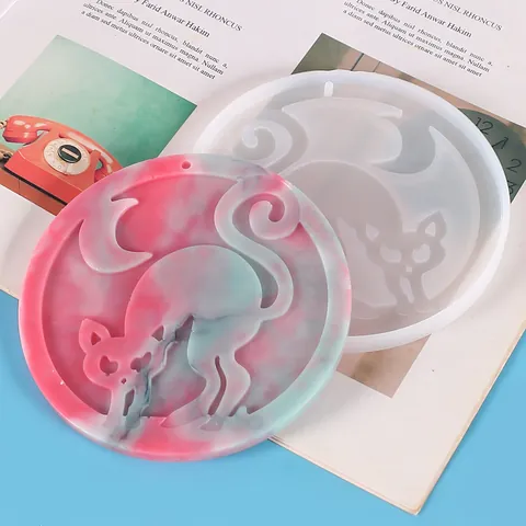 Halloween Series Silicone Mold Ghost Witch Pumpkin Bat Skull Haunted House DIY Resin Casting Molds For Jewelry Aromatherapy Plaster Pendant Car Decoration