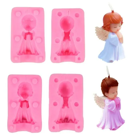 3D Angel Baby Silicone Mold Flexible DIY Craft Tool For Candle Soap Epoxy Resin Making Chocolate Baking Cake Decoration
