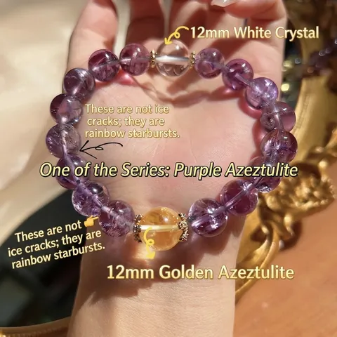 Natural Amethyst Citrine Beaded Bracelet Handmade Lavender Purple Crystal Success Pixiu Bowknot New Chinese Style Jewelry Unisex