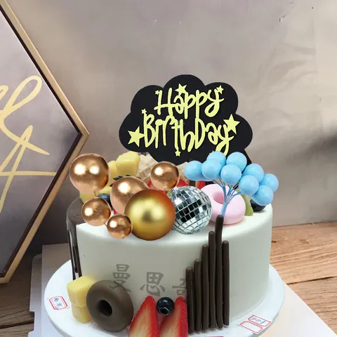 Bolas de Navidad de Plástico Iridiscente para Decoración de Pasteles Suministros para Fiestas de Cumpleaños Adornos Decorativos Mate Espejo