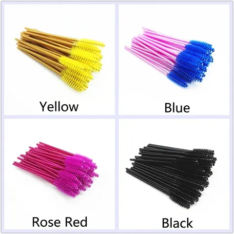 Professional Disposable Eyelash Brush Set Nylon Bristles Spiral Mascara Wands Makeup Spoolies Beauty Combs Women Cosmetics Accessories