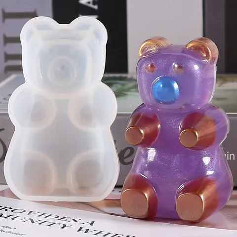 DIY Gummibär Silikonform Für Kristall Epoxidharz Schmuck Anhänger Handyhülle Zubehör Handgefertigte Bastelwerkzeuge