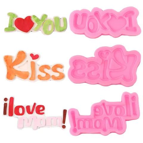 Silicone Heart Bear Lips Love Mold Valentine Day Chocolate Fondant Cake Decorating Tool DIY Baking Accessory For Home Kitchen