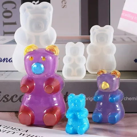 DIY Καλούπι Σιλικόνης Αρκουδάκι Gummy Για Κοσμήματα από Κρυσταλλική Εποξειδική Ρητίνη Μενταγιόν Αξεσουάρ Θήκης Τηλεφώνου Εργαλεία