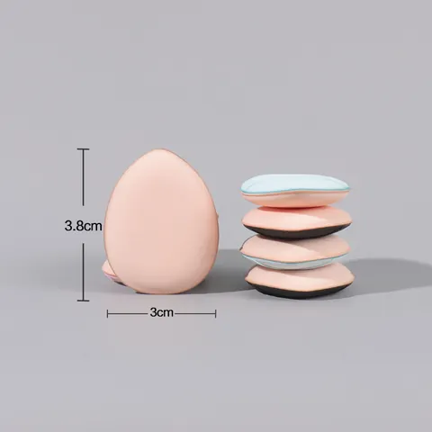 Mini Finger Powder Puff For Concealer Hydrophilic Polyurethane Makeup Sponge Wet Dry Use Teardrop Small Makeup Blender Tool